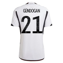 Ilkay Gündogan #21 Deutschland Heimtrikot Weltmeisterschaft 2022