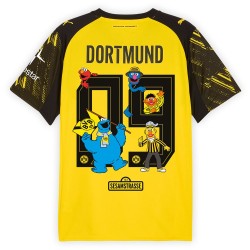 Herren BVB Borussia Dortmund 2025/26 Heim Sesame Street-Trikot #9
