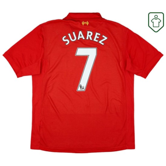 Herren Liverpool 2012/13 Heim Retro Shirt Suarez #7