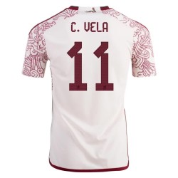 Carlos Vela #11 Mexiko Auswärtstrikot Weltmeisterschaft 2022