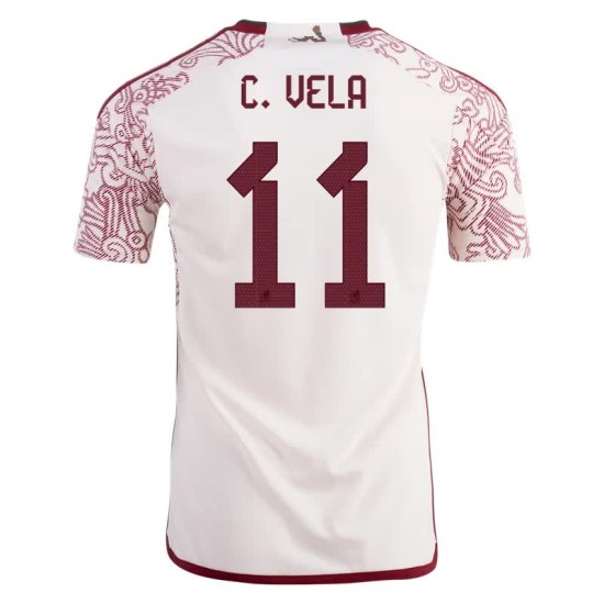 Carlos Vela #11 Mexiko Auswärtstrikot Weltmeisterschaft 2022