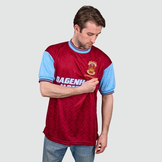 Herren West Ham United 1994 Retro Bobby Moore Gedenk Trikot Herren West Ham United 1994 Retro Bobby Moore Gedenk Trikot