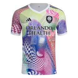 Kinder Orlando City SC 2025 Drittes Pre-Match Shirt - Weiß