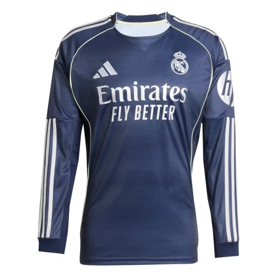 Herrenlangarmtrikot Real Madrid 2025/26 Auswärts