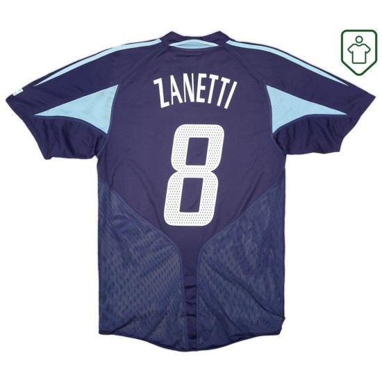 Männer Argentinien 2004/05 Auswärts Retro Shirt Zanetti #8