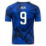 Ricardo Pepi #9 USMNT Auswärtstrikot Weltmeisterschaft 2022