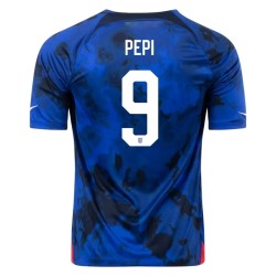 Ricardo Pepi #9 USMNT Auswärtstrikot Weltmeisterschaft 2022