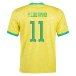 Philippe Coutinho #11 Brasilien Heimtrikot Weltmeisterschaft 2022
