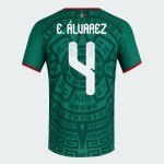 Damen Mexiko 2026 Heim Authentisches WM-Trikot E. ÁLVAREZ #4