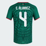 Herren Mexiko 2026 Heim Authentisches WM-Trikot E. ÁLVAREZ #4