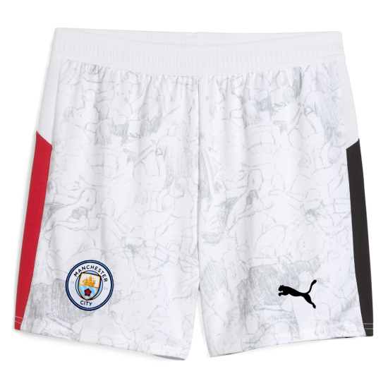 Herren Manchester City 2025/26 KidSuper Shorts - Weiß