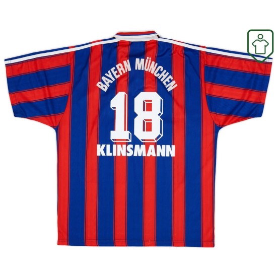 Herren Bayern München 1995/97 Heim-Retro-Trikot Klinsmann #18 Herren Bayern München 1995/97 Heim-Retro-Trikot Klinsmann #18