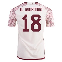 Andres Guardado #18 Mexiko Auswärtstrikot Weltmeisterschaft 2022