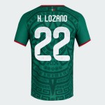 Damen Mexiko 2026 Heim Authentisches WM-Trikot H. LOZANO #22