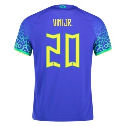 Vinicius Junior #20 Brasilien Auswärtstrikot Weltmeisterschaft 2022