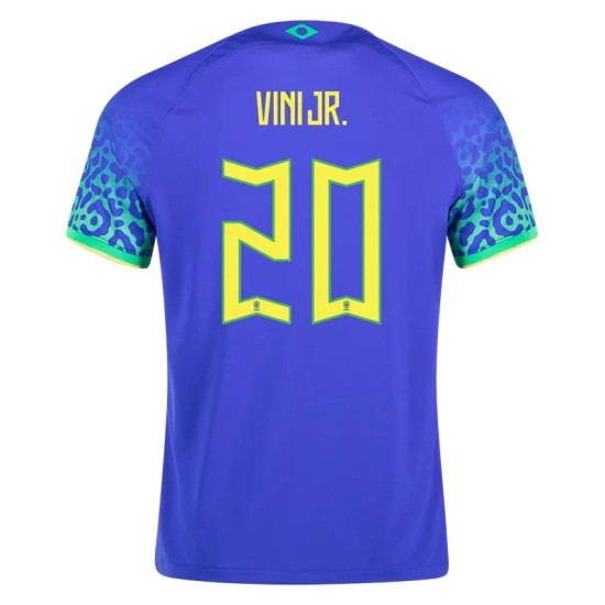 Vinicius Junior #20 Brasilien Auswärtstrikot Weltmeisterschaft 2022