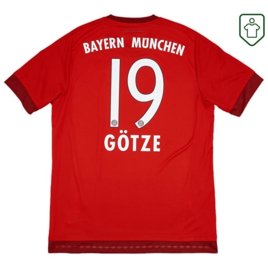 Herren Bayern München 2015/16 Heim-Retro-Trikot Götze #19