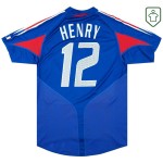 Männer Frankreich 2004/06 Heim Retro Shirt Henry #12