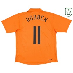 Männer Niederlande 2006/08 Heim Retro Shirt Robben #11