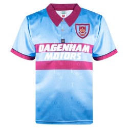 Herren West Ham United 1995 Jubiläums Auswärts Retro Shirt - Himmelblau
