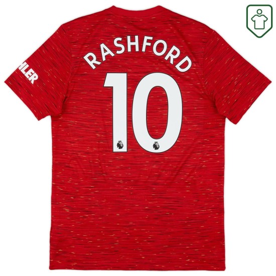 Herren Manchester United 2020/21 Heim Retro Shirt Rashford #10