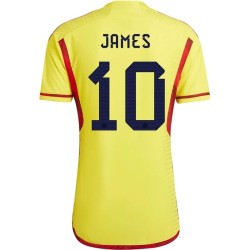 James Rodriguez #10 Kolumbien Heimtrikot Weltmeisterschaft 2022