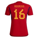 Rodrigo #16 Spanien Heimtrikot Weltmeisterschaft 2022