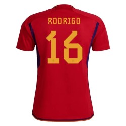 Rodrigo #16 Spanien Heimtrikot Weltmeisterschaft 2022
