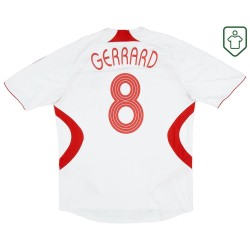 Herren Liverpool 2007/08 Auswärts Retro Shirt Gerrard #8
