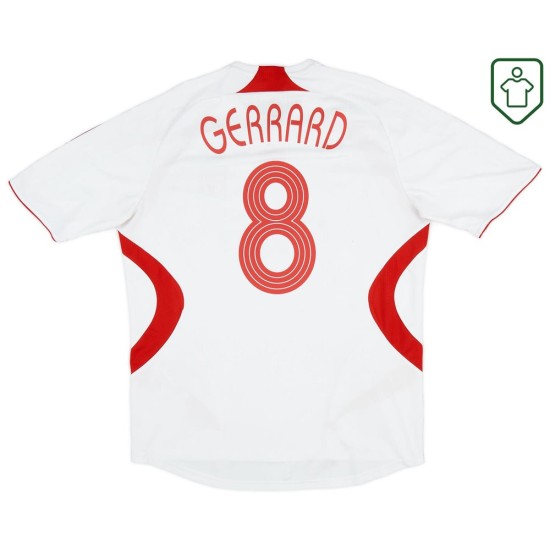 Herren Liverpool 2007/08 Auswärts Retro Shirt Gerrard #8 Herren Liverpool 2007/08 Auswärts Retro Shirt Gerrard #8