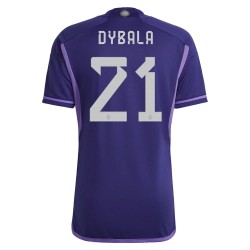 Paulo Dybala #21 Argentinien Auswärtstrikot Weltmeisterschaft 2022