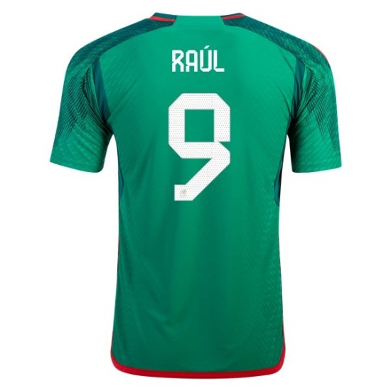 Raúl Jiménez #9 Mexiko Heimtrikot Weltmeisterschaft 2022