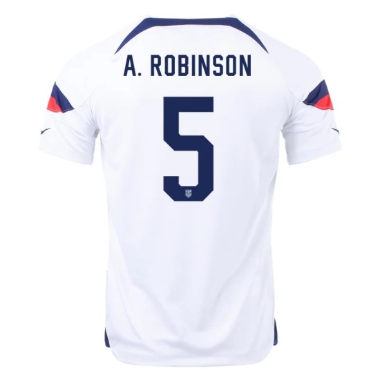 Antonee Robinson #5 USMNT Heimtrikot Weltmeisterschaft 2022 Antonee Robinson #5 USMNT Heimtrikot Weltmeisterschaft 2022