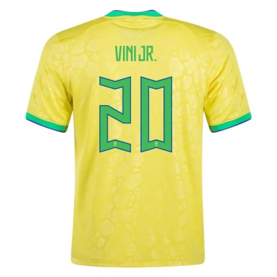 Vinícius Júnior #20 Brasilien Heimtrikot Weltmeisterschaft 2022 Vinícius Júnior #20 Brasilien Heimtrikot Weltmeisterschaft 2022