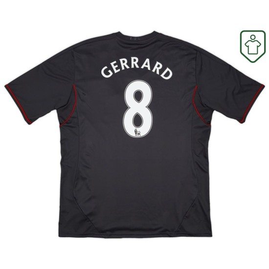 Herren Liverpool 2011/12 Auswärts Retro Shirt Gerrard #8