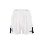 Kinder Neapel 2024/25 Heim Shorts - Weiß/Marineblau