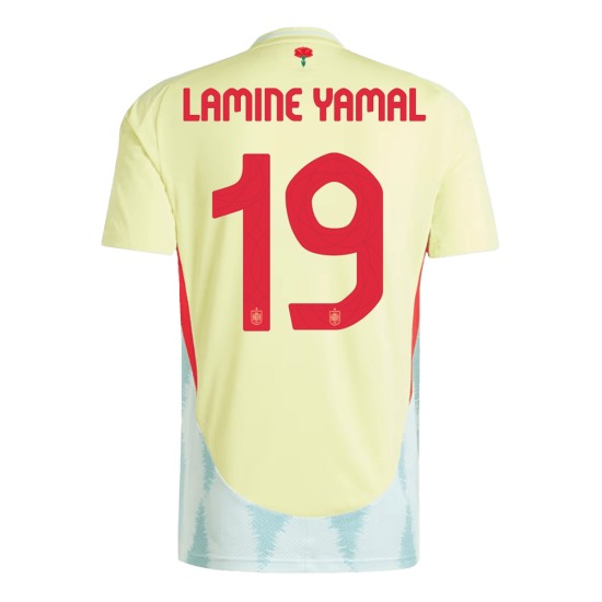 LAMINE YAMAL #19 Spanien Auswärtstrikot EURO 2024 LAMINE YAMAL #19 Spanien Auswärtstrikot EURO 2024