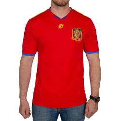 Herren Spanien 2010 Retro Weltmeisterschaft Jubiläums-Shirt - Rot