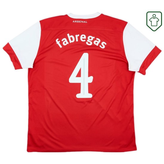 Herren Arsenal 2010/11 Heim Retro Shirt Fabregas #4