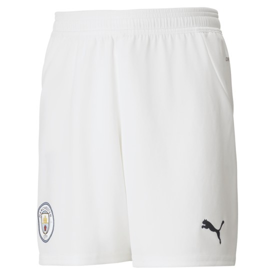 Kinder Manchester City 2024/25 Heim Shorts   Weiß