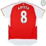Herren Arsenal 2015/16 Heim Retro Shirt Arteta #8 Herren Arsenal 2015/16 Heim Retro Shirt Arteta #8