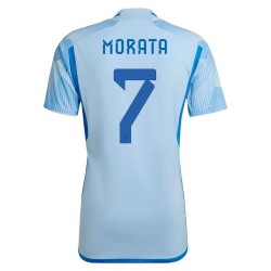 Álvaro Morata #7 Spanien Auswärtstrikot Weltmeisterschaft 2022