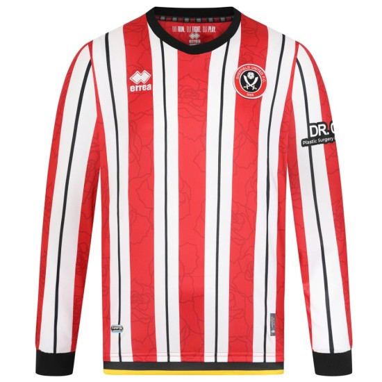 Herren Sheffield United 2024/25 Heim Langarmtrikot
