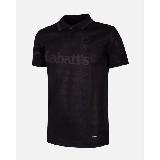 Kinder Nottingham Forest 1992/93 Auswärts Retro Trikot - Schwarz