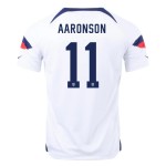 Brenden Aaronson #11 USMNT Heimtrikot Weltmeisterschaft 2022