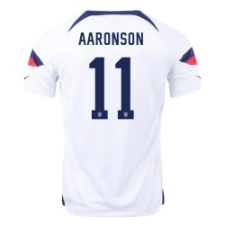 Brenden Aaronson #11 USMNT Heimtrikot Weltmeisterschaft 2022