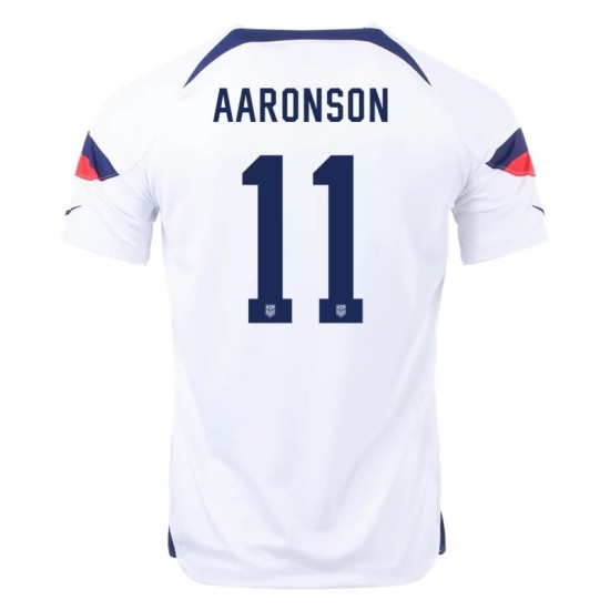 Brenden Aaronson #11 USMNT Heimtrikot Weltmeisterschaft 2022