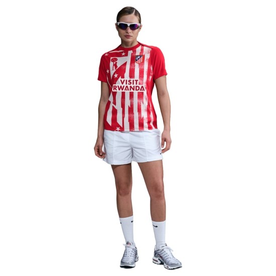 Damen Atletico Madrid 2025/26 Drittes Pre-Match-Trikot – Rot