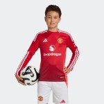 Kinder Manchester United 2024/25 Heim Langarmtrikot