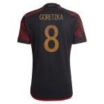 Leon Goretzka #8 Deutschland Auswärtstrikot Weltmeisterschaft 2022 Leon Goretzka #8 Deutschland Auswärtstrikot Weltmeisterschaft 2022